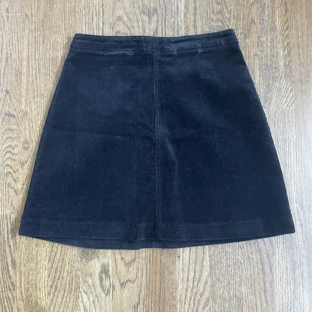 Forever 21 Corduroy Zip Up Mini Skirt